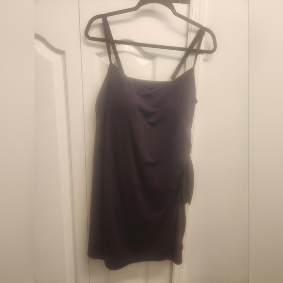 Lands End blackberry swim dress. Size 16 - Picture 2 of 5
